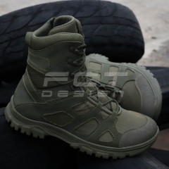 Берці літні тактичні Скіф полегшені із блискавкою хакі