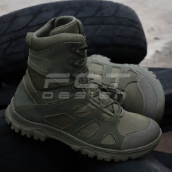 Берцы летние тактические Скиф с молнией облегченные Хаки