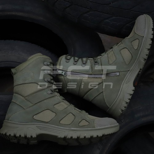 Берцы летние тактические Скиф с молнией облегченные Хаки 39