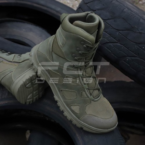 Берцы летние тактические Скиф с молнией облегченные Хаки 39