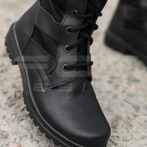 Берці жіночі тактичні літні Нато з чорної тканинної вставкою (розмір 36) 36 36