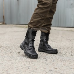 Женские тактические берцы Нато летние с черной тканевой вставкой 36р.