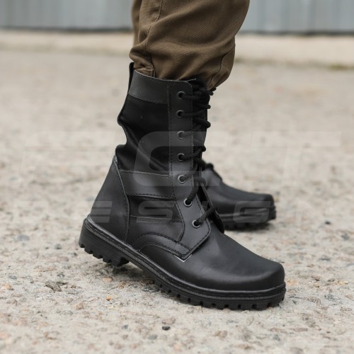 Берці жіночі тактичні літні Нато з чорної тканинної вставкою (розмір 36) 36 36