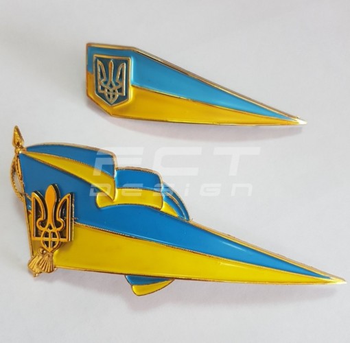 Флажок на берет большой пластик 