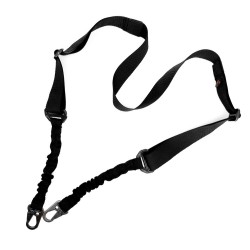 Ремень для АК двухточечный полиамидный с 2-мя регулировками черный