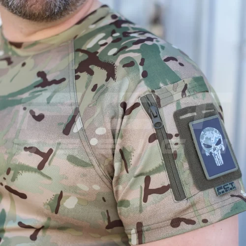 Футболка тактична Комбат з кишенею CoolPass антистатик Мультикам 44 44