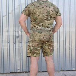 Футболка тактическая Комбат с карманом CoolPass антистатик Мультикам