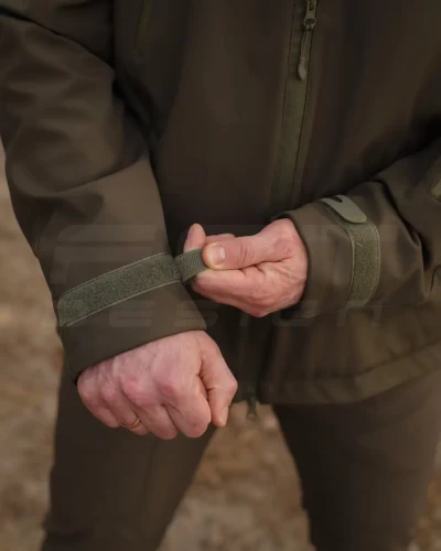 Куртка тактична Хантер Софтшелл фліс на сітці хакі 40-42/3 40-42/3