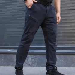 Штани тактичні зимні мілітарі Урбан баланс темно-сині