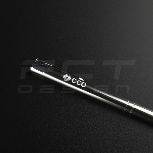 Ручка кулькова сіра з емблемою ССО