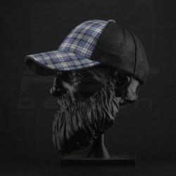 Кепка бейсболка FCT літня в клітинку з сіткою синя (8 номер)  