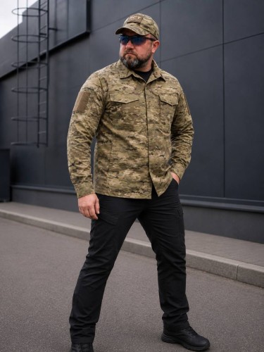 Тактическая милитари Рубашка FCT Blackbeard летняя твил мультикам 40-42/3