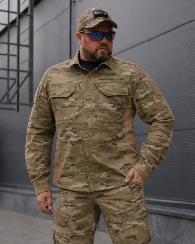 Тактическая милитари Рубашка FCT Blackbeard летняя твил мультикам 40-42/3