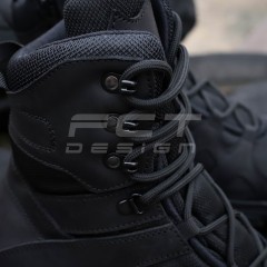 Берці літні тактичні Скіф полегшені із блискавкою чорні
