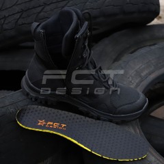 Берці літні тактичні Скіф полегшені із блискавкою чорні