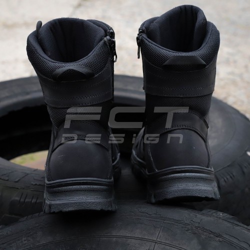 Берці літні тактичні Скіф полегшені із блискавкою чорні 39 39