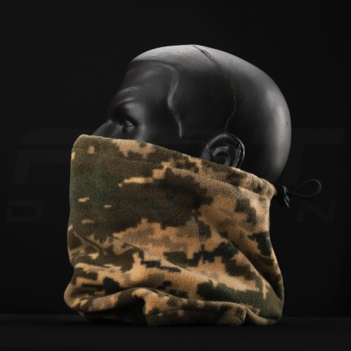 Бафф з утяжкою шарф-труба фліс піксель ЗСУ