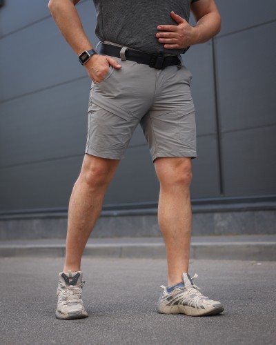 Шорты тактические летние милитари Урбан 4W Stretch серые 42