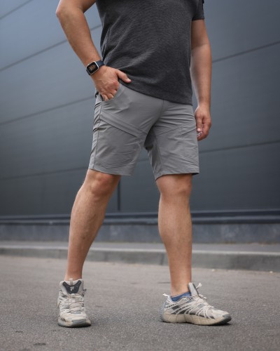 Шорты тактические летние милитари Урбан 4W Stretch серые 42