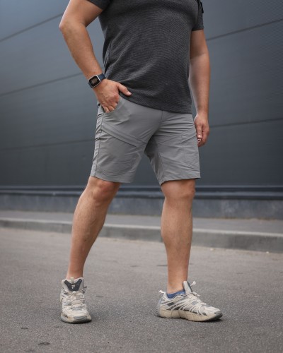 Шорты тактические летние милитари Урбан 4W Stretch серые 42