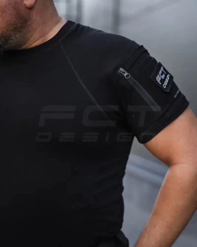 Футболка тактична Комбат з кишенею CoolPass антистатик чорна 44 44