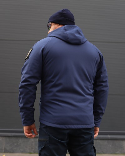 Куртка Хантер Софтшелл фліс на сітці синя для ДСНС 40-42/3 40-42/3