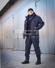 Куртка Хантер Софтшелл фліс на сітці синя