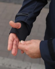 Куртка тактическая демисезонная Хантер темно-синяя Софтшелл для ДСНС