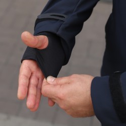 Куртка тактическая демисезонная Хантер темно-синяя Софтшелл для ДСНС