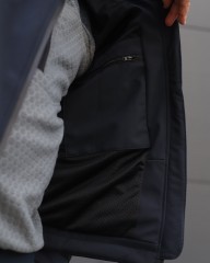 Куртка тактическая демисезонная Хантер темно-синяя Софтшелл для ДСНС