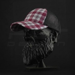 Кепка бейсболка FCT літня в клітинку з сіткою червона (9 номер)  