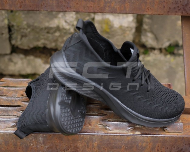 Кроссовки FCT-4 летние черные на сетке 36