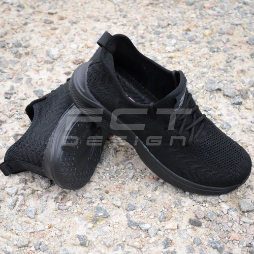 Кроссовки FCT-4 летние черные на сетке 36