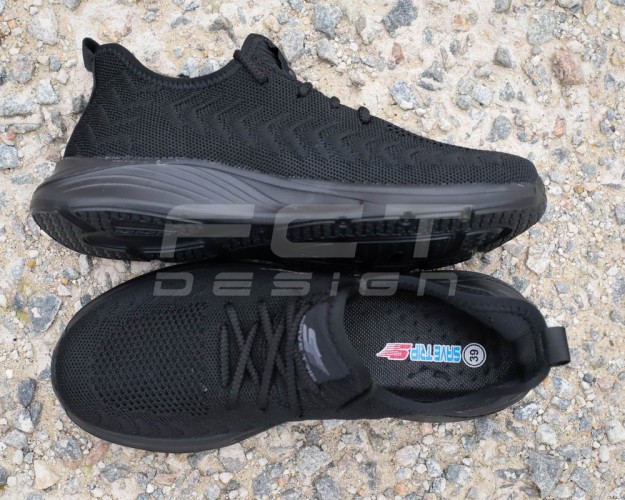 Кроссовки FCT-4 летние черные на сетке 36