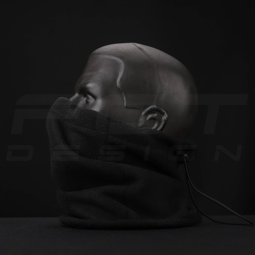 Бафф з утяжкою шарф-труба фліс чорний