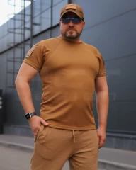 Футболка тактична Комбат з кишенею CoolPass койот