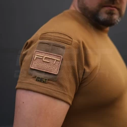 Футболка тактическая Комбат с карманом CoolPass койот