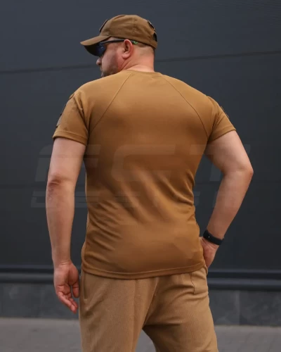Футболка тактична Комбат з кишенею CoolPass койот 44 44