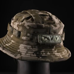 Панама тактическая Софтшелл демисезонная с велкро панелью Пиксель ВСУ