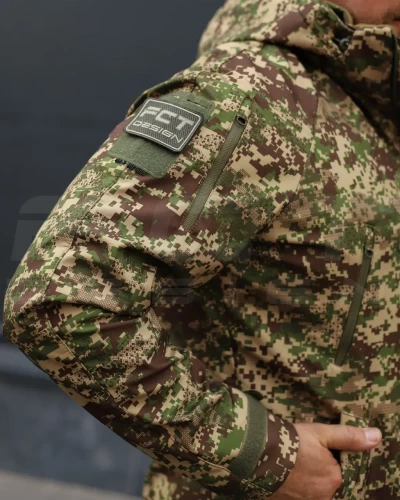 Куртка Хантер Софтшелл фліс на сітці Хижак Піксель G-0822 40-42/3 40-42/3