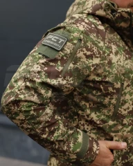 Куртка Хантер Софтшелл фліс на сітці Хижак Піксель G-0822