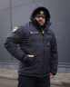 Куртка тактична зимова Хантер темно-синя Софтшел для ДСНС термофліс  40-42/3 40-42/3
