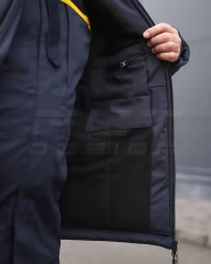 Куртка Хантер Софтшел тактична для ДСНС термофліс темно-синя