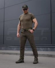 Футболка тактична джерсі стрейч хакі