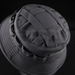 Панама тактична Софтшелл демісезонна з велкро панеллю Сіра