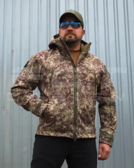 Куртка Хантер Софтшелл фліс на сітці Хижак