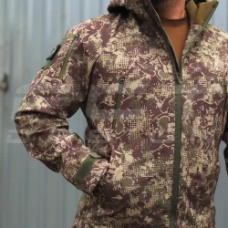 Куртка Хантер Софтшелл флис на сетке Хищник