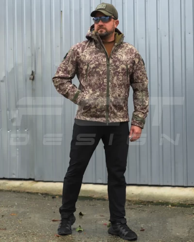 Куртка Хантер Софтшелл фліс на сітці Хижак 40-42/3 40-42/3