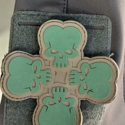 Шеврон/патч резиновый ПВХ Клевер