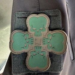 Шеврон/патч резиновый ПВХ Клевер